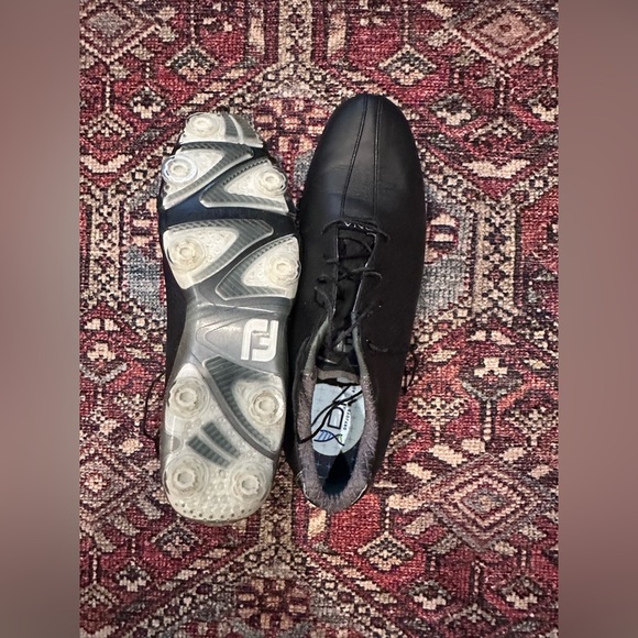 Men’s Black Leather FootJoy DryJoy DNA Golf shoes, size 11.5M - Picture 8 of 8